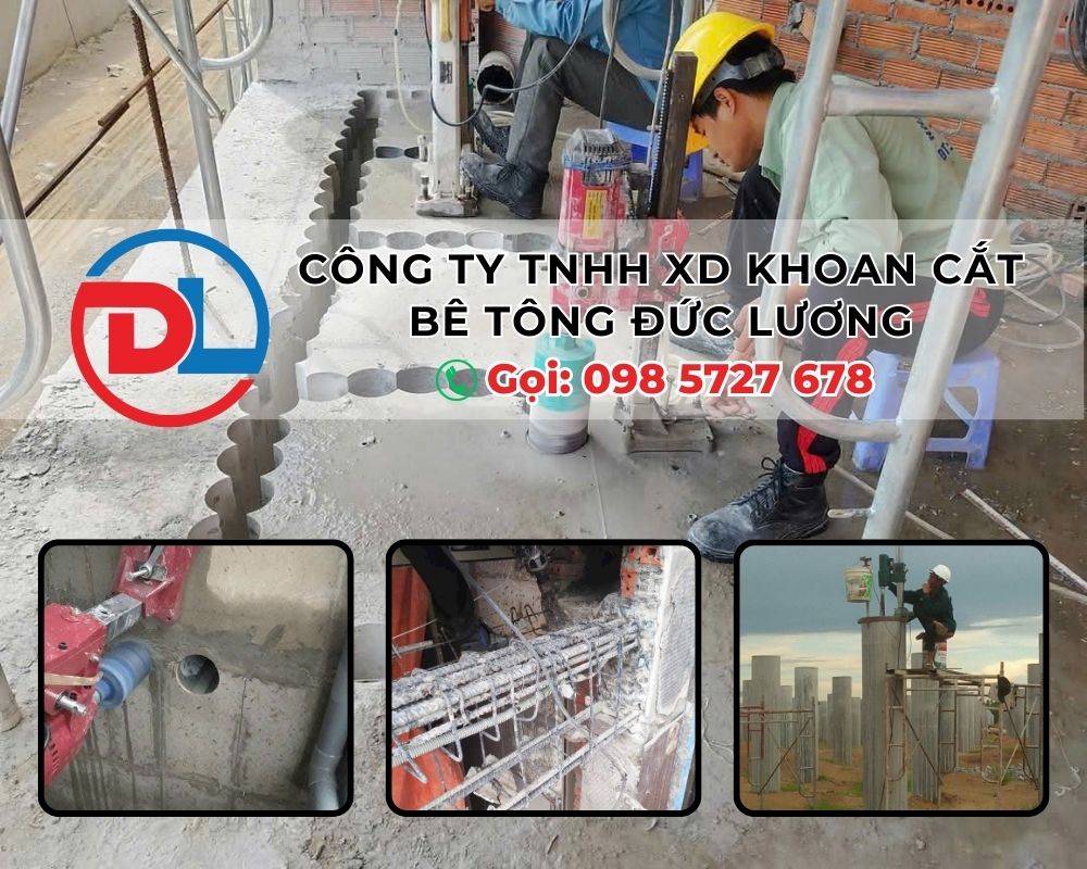 Với dịch vụ khoan cắt bê tông Bình Dương của Đức Lương, bạn sẽ luôn nhận được giải pháp thi công nhanh gọn, tiết kiệm, an toàn và chuyên nghiệp nhất.