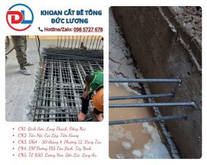 Kỹ thuật khoan cấy thép vào tường bê tông chịu lực là một trong những phương pháp thi công hiện đại