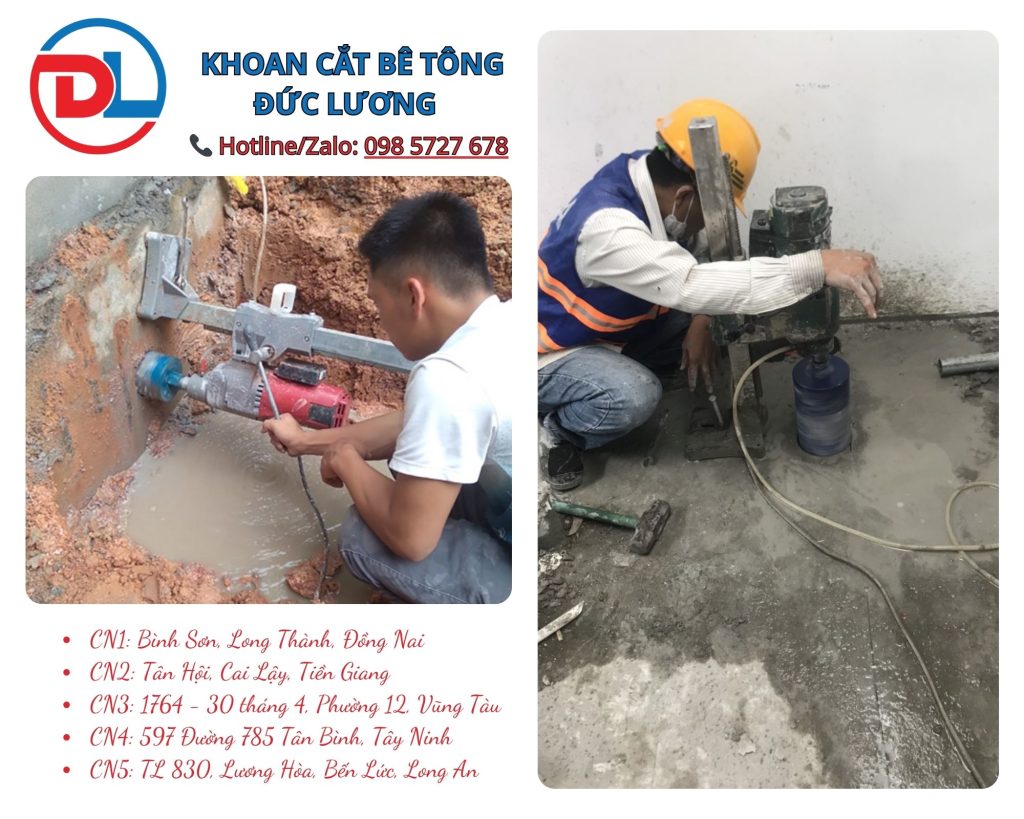 Hai phương pháp này đều phục vụ mục đích tạo lỗ, cắt tách hoặc phá bỏ bê tông, nhưng khác nhau về kỹ thuật, độ chính xác, chi phí và tính an toàn.