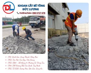 KHOAN CẮT BÊ TÔNG ĐỨC LƯƠNG đã trở thành đơn vị uy tín hàng đầu trong lĩnh vực đục phá bê tông, khoan cắt bê tông, phá dỡ nhà xưởng và thi công hạ tầng kỹ thuật