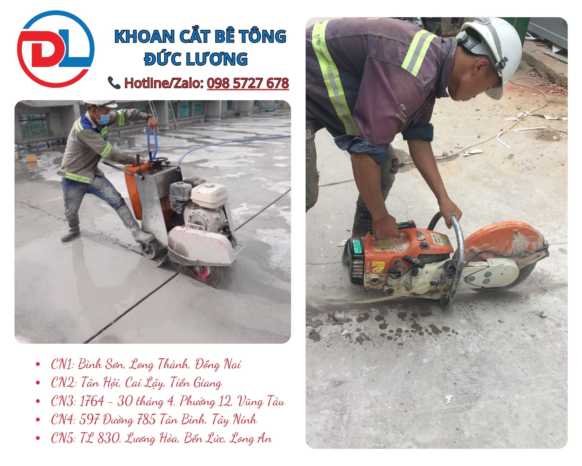 Với nhu cầu xây dựng phát triển mạnh mẽ tại TP.HCM, việc lựa chọn đơn vị thi công khoan cắt bê tông uy tín, an toàn