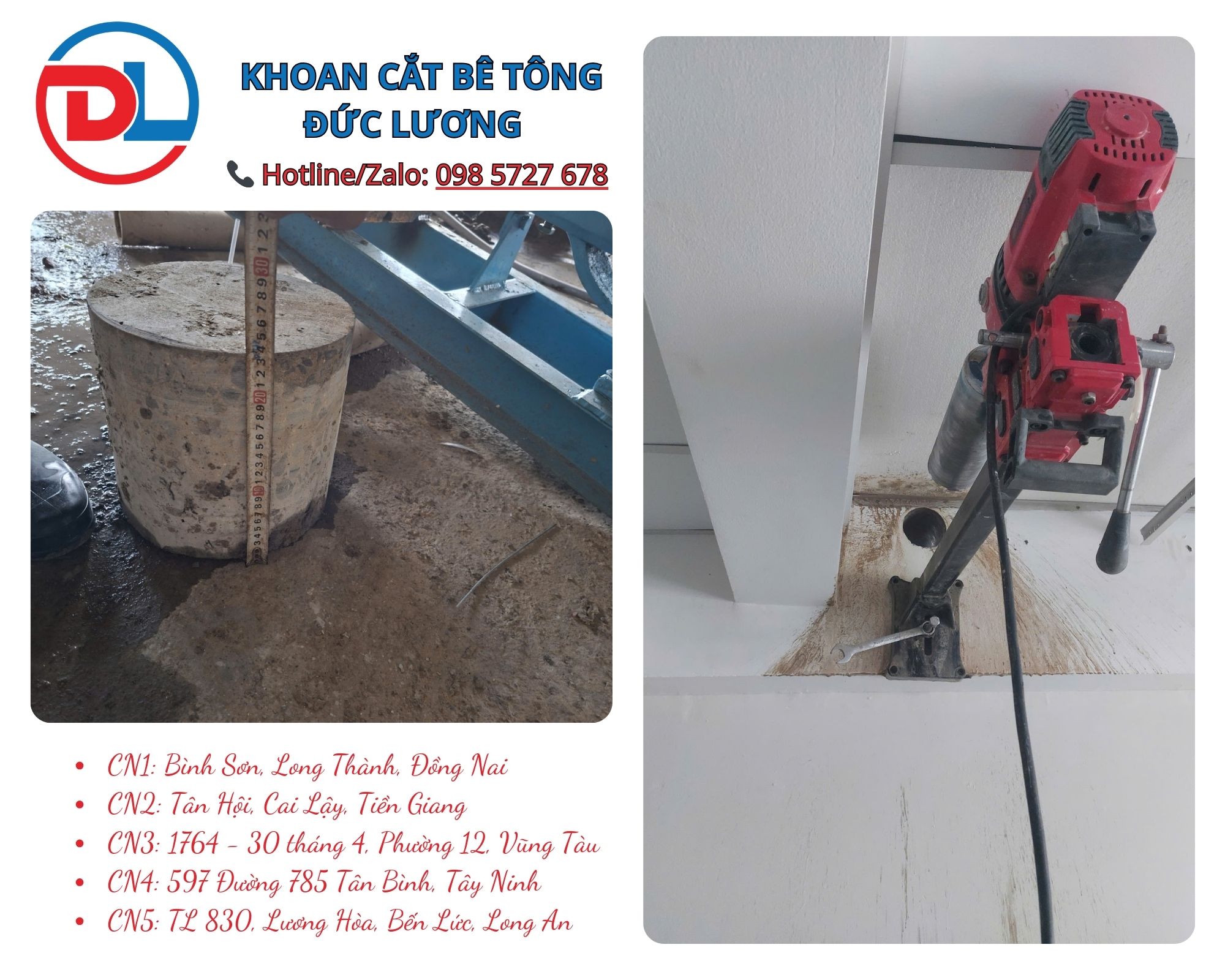 Với khoan rút lõi bê tông Phú Nhuận – giải pháp hiệu quả cho nhà phố nhỏ, lựa chọn đơn vị thi công chuyên nghiệp
