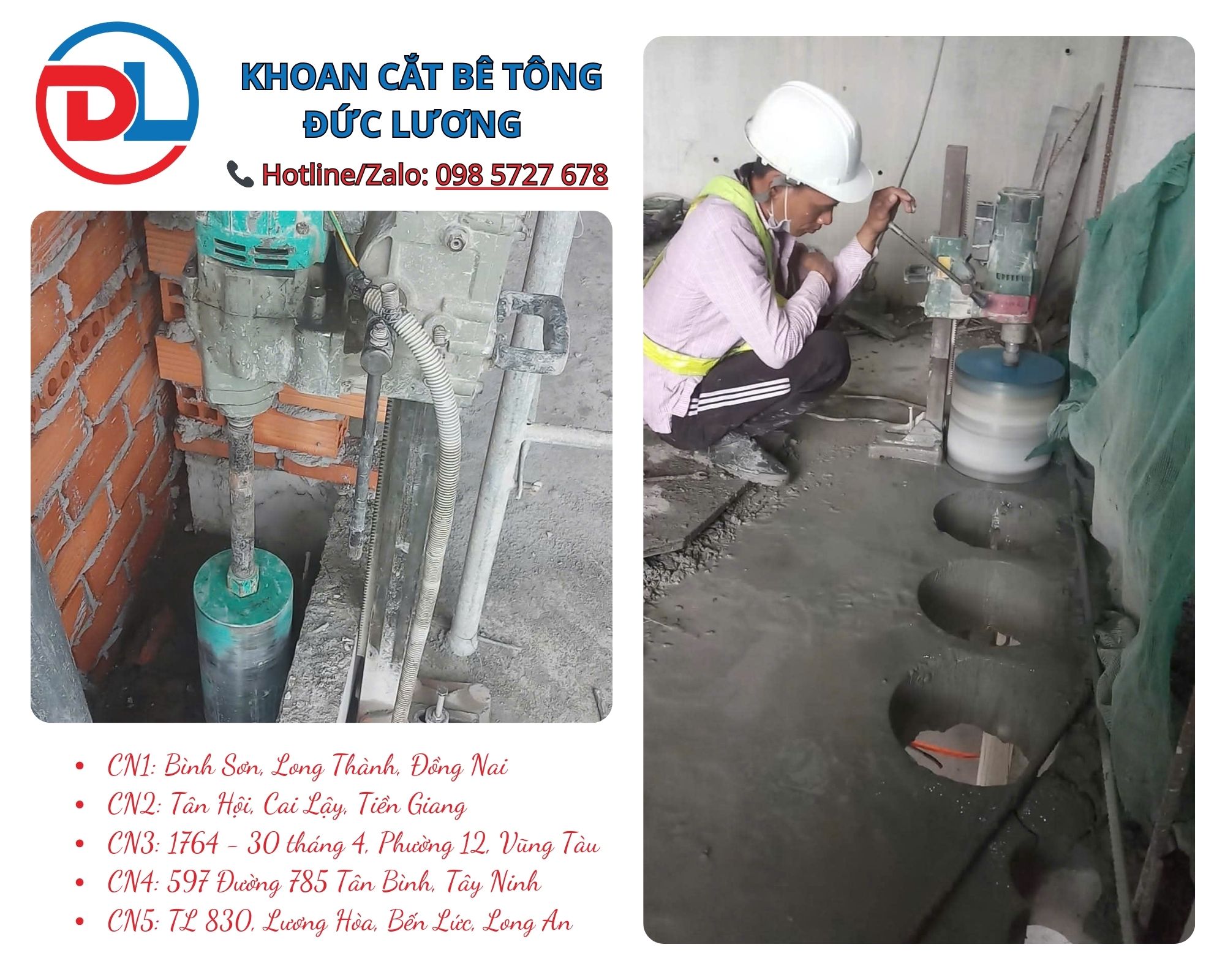 Cùng với xu hướng cải tạo và nâng cấp nhà ở tại đô thị, khoan rút lõi bê tông quận 6 ngày càng được sử dụng rộng rãi nhờ đáp ứng tốt các yêu cầu về an toàn